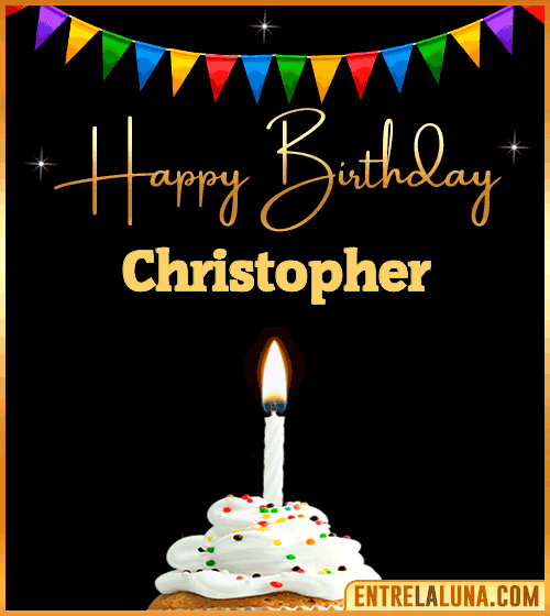 GiF Happy Birthday Christopher